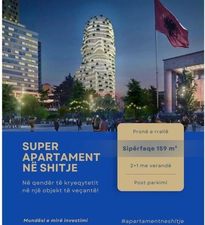 Apartament 2+1+ post prane Sheshit Skenderbej!