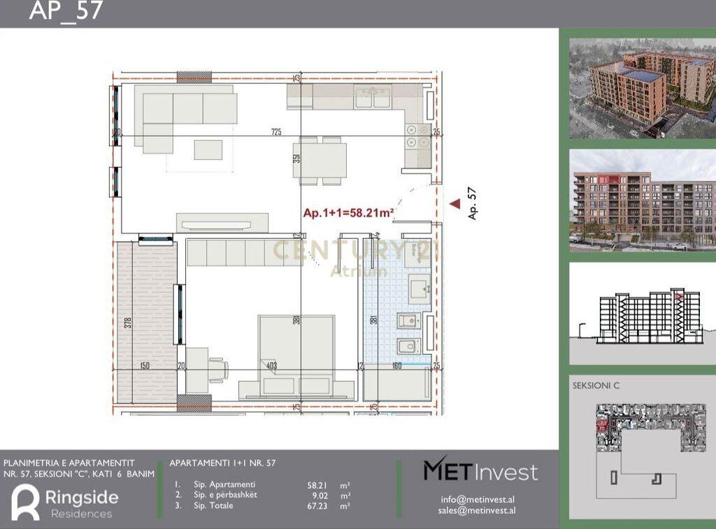 APPARTAMENTO 1+1 IN VENDITA PRESSO RINGSIDE RESIDENCE, PASKUQAN!