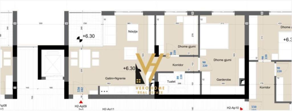 SHITET APARTAMENT 2+1+BLK TE RES. PORTO LALZI 193.500 EURO