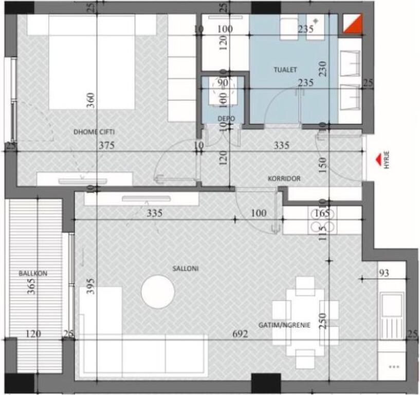 💥Occasione | 🏡Vendesi Appartamento 1+1+Deposito | 📍Diellon 2, Paskuqan