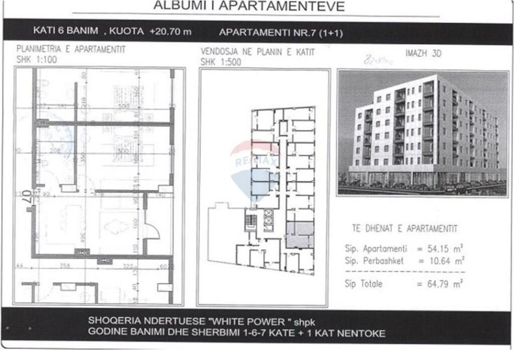 Apartment 1 +1 For Sale In Kamez!