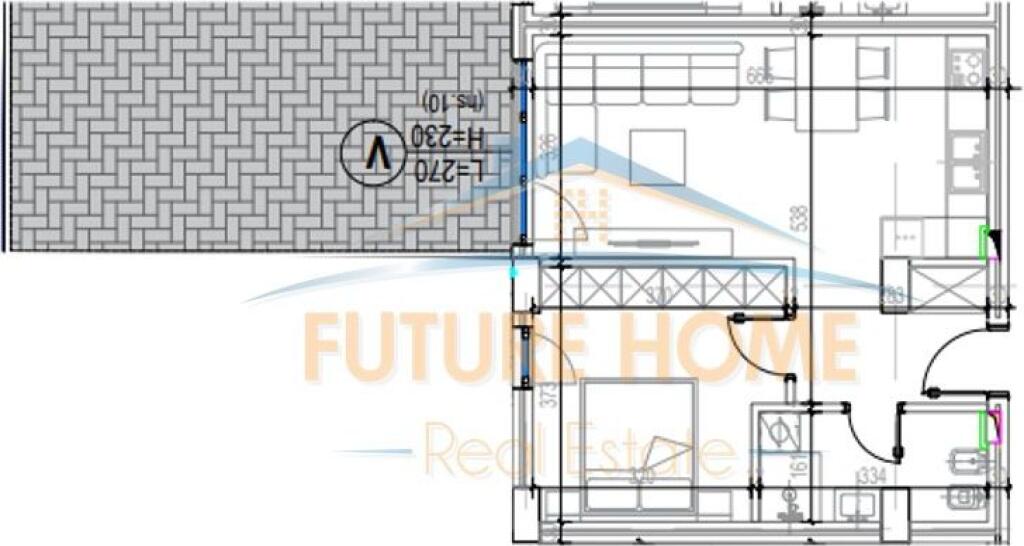 Shitet, Apartament 1+1, Rezidenca Kodra e Diellit 2