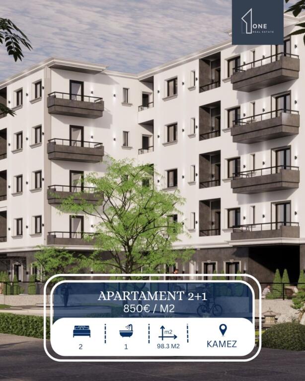 Shitet apartament 2+1 Kamez