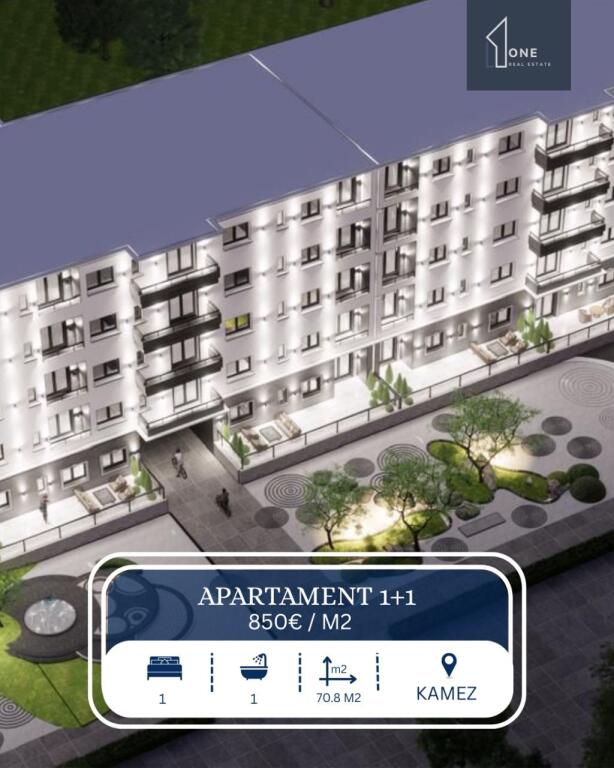 Shitet apartament 1+1 kamez