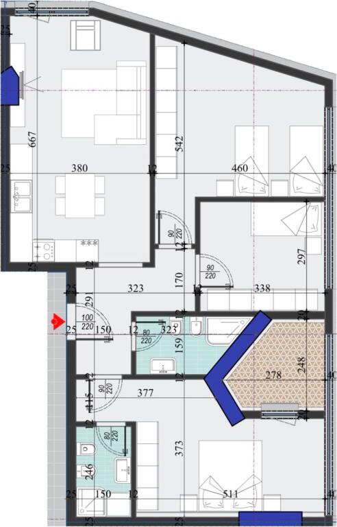 🏡Shitet Apartament 3+1+2 | 📍Colonnade, Laprakë