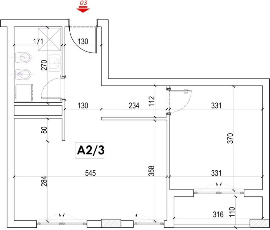 Appartamento 1+1 in vendita, nella Città Studentesca, Residenza Ana, 159650 euro
