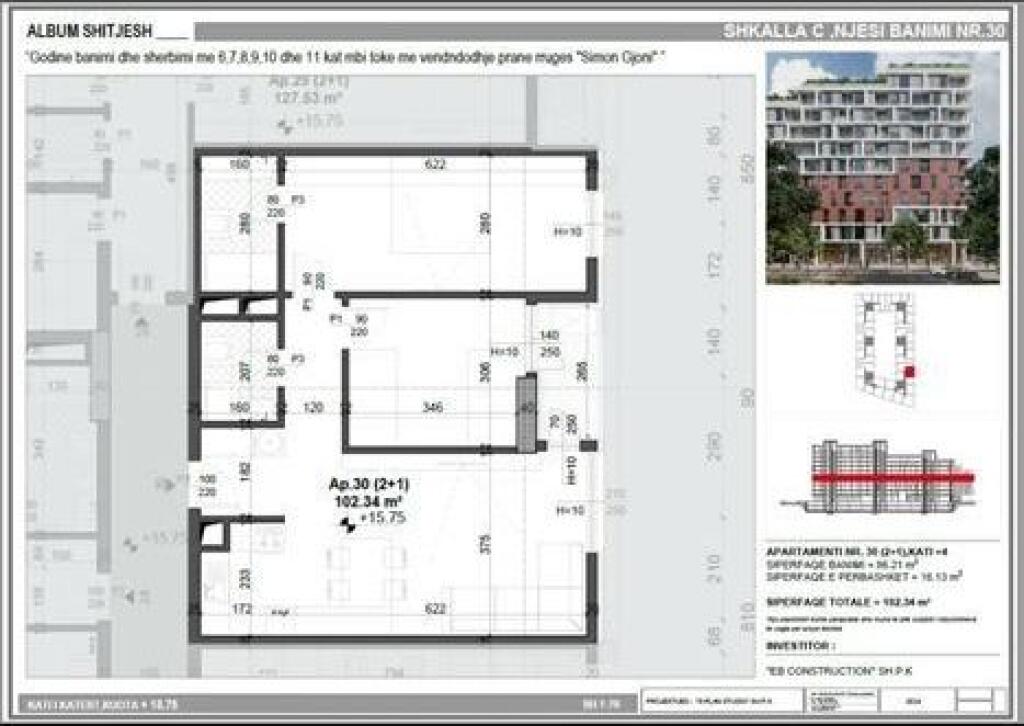 FOR SALE APARTMENT 2+1 FUSHA E AVIACIONIT 170,000 EURO