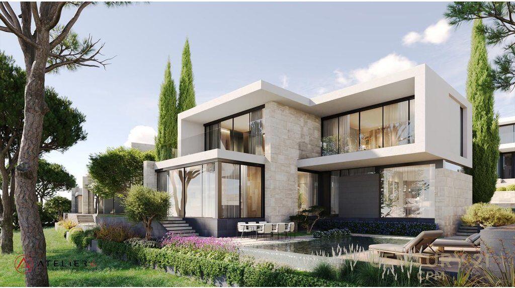 WE SELL SUPER APARTMENT 2+1+2 + YARD IN THE RESIDENCE "CRYSTAL LAKE", BY THE LAKE OF FARKË 285,765 €