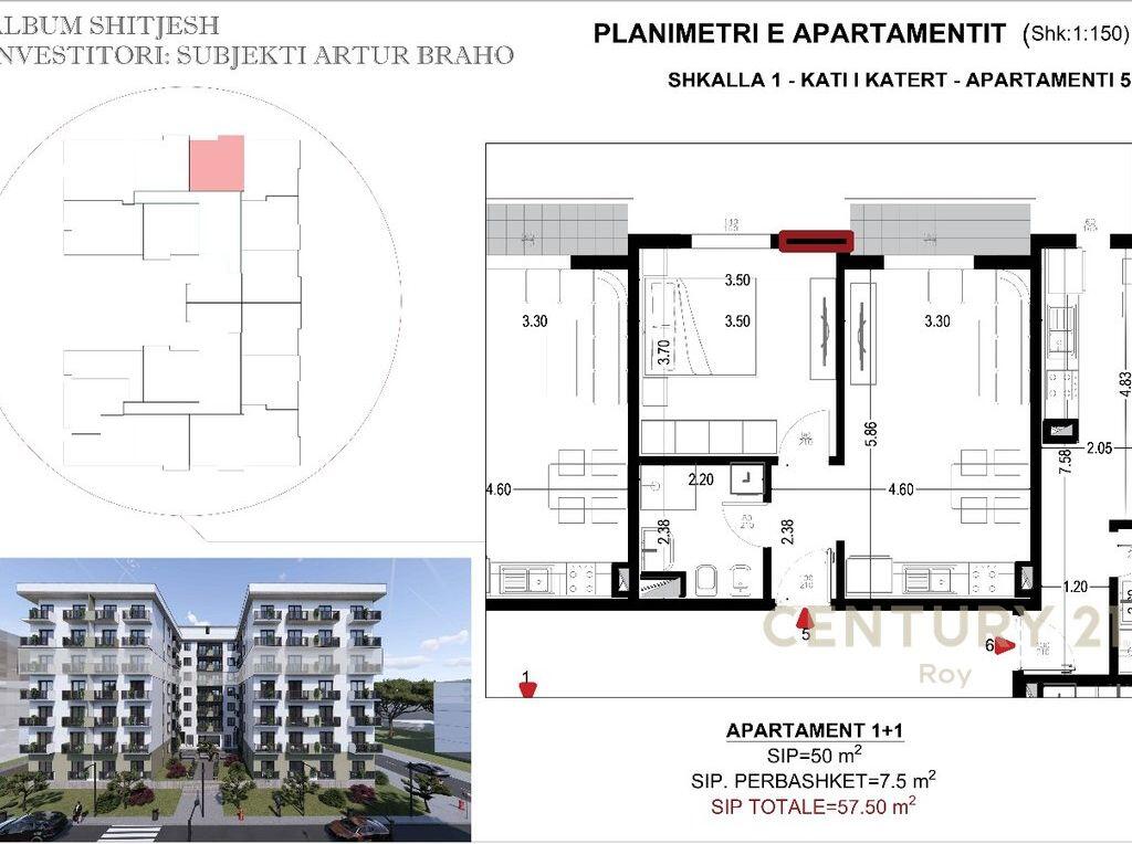 APARTMENT 1+1 FOR SALE IN GOLEM! PAYMENT POSSIBILITY IN INSTALLMENTS!