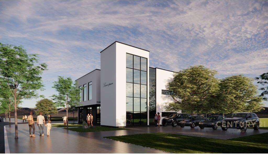 Service unit + land for rent in Berzhitë, beside the main road Tirana–Elbasan (km 15) near Palma Noves!