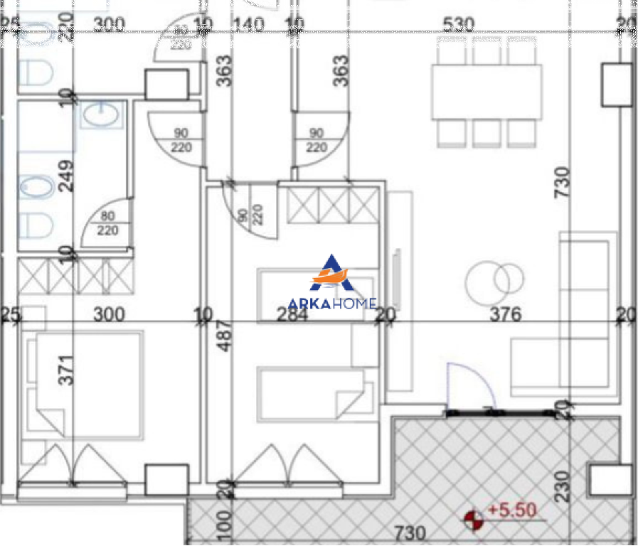SHITET APARTAMENT 2+1+BALLKON "RRUGA DRITAN HOXHA , LAPRAK " 187.040 EURO