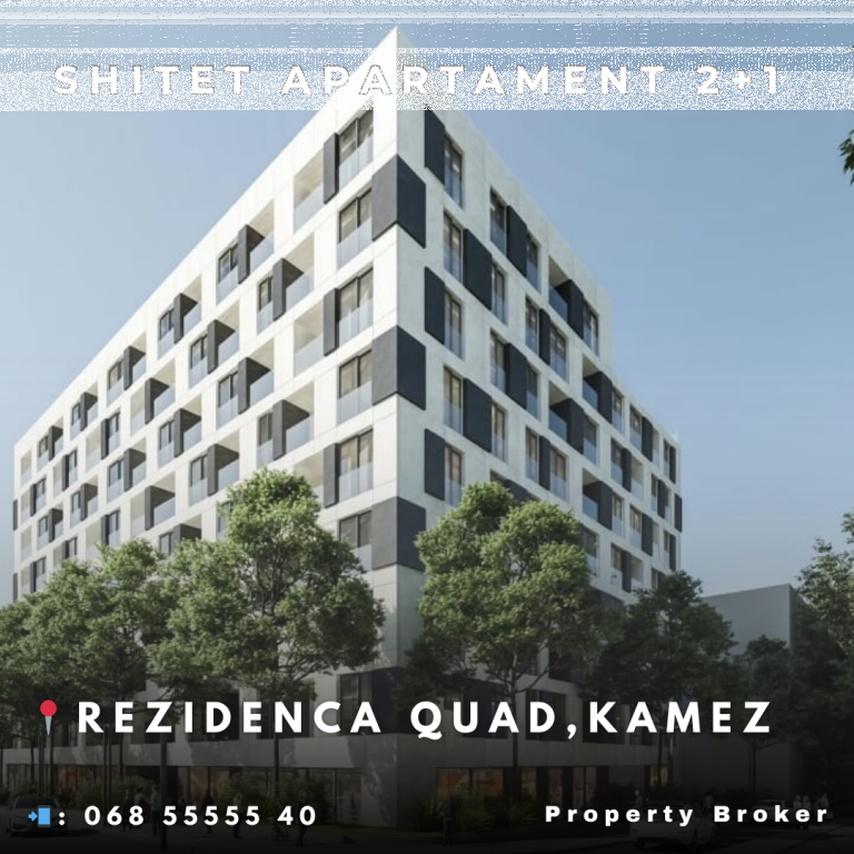 Shitet apartament 2+1 në Kamëz 850€/m2!
