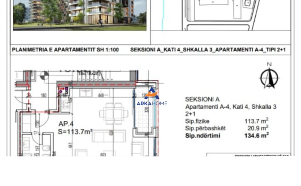 FOR SALE APARTMENT 2+1+BALCONY "VLORË, LUNGO MARE" 390,340 EURO