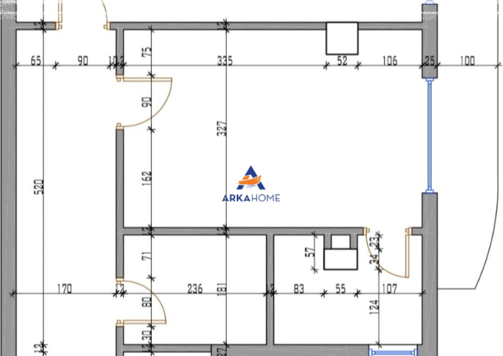 FOR SALE APARTMENT 2+1+2 BALCONIES "FRESK, MUHAMET DELIU STREET" 125,000 EURO