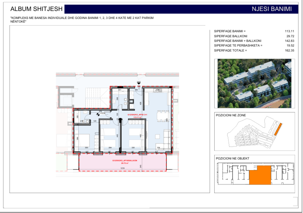 Appartamento 3+1+2 e Veranda in vendita a Farka Lake Front Residence 357,170 €