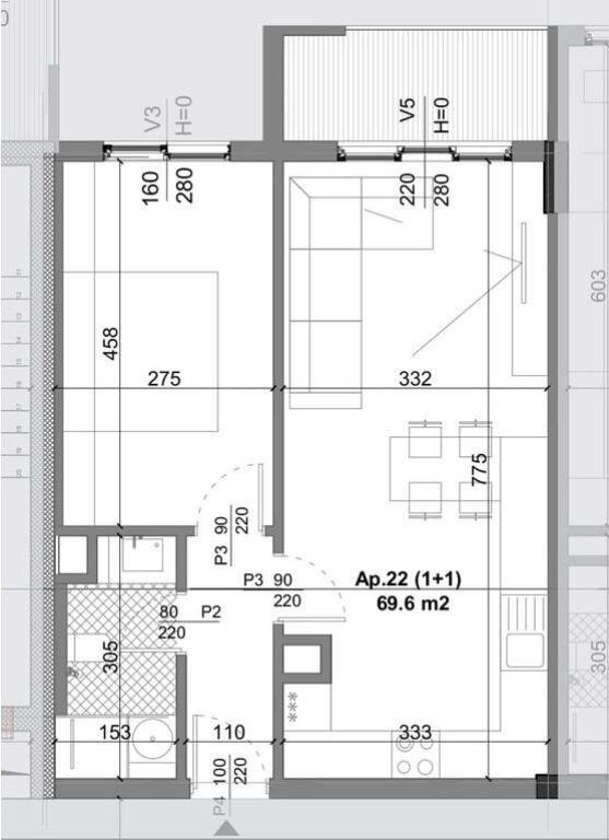 APPARTAMENTO 1+1 IN VENDITA A KAMEZ !