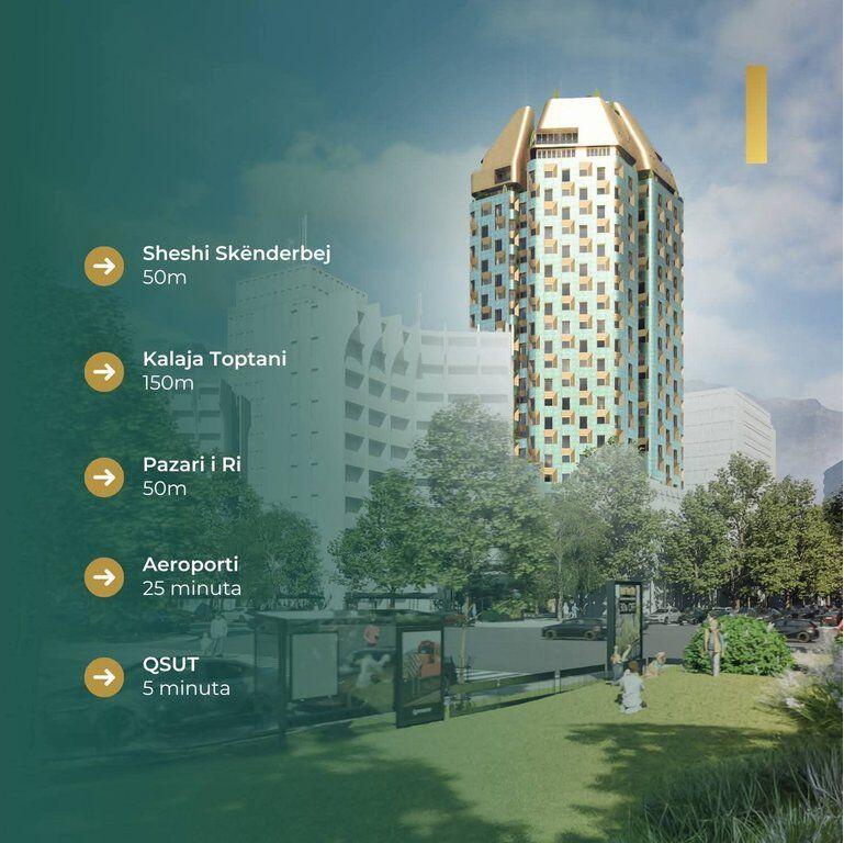 SHITET APARTAMENT 1+1 TEK BAZAAR GATE – TIRANË 219,000 €