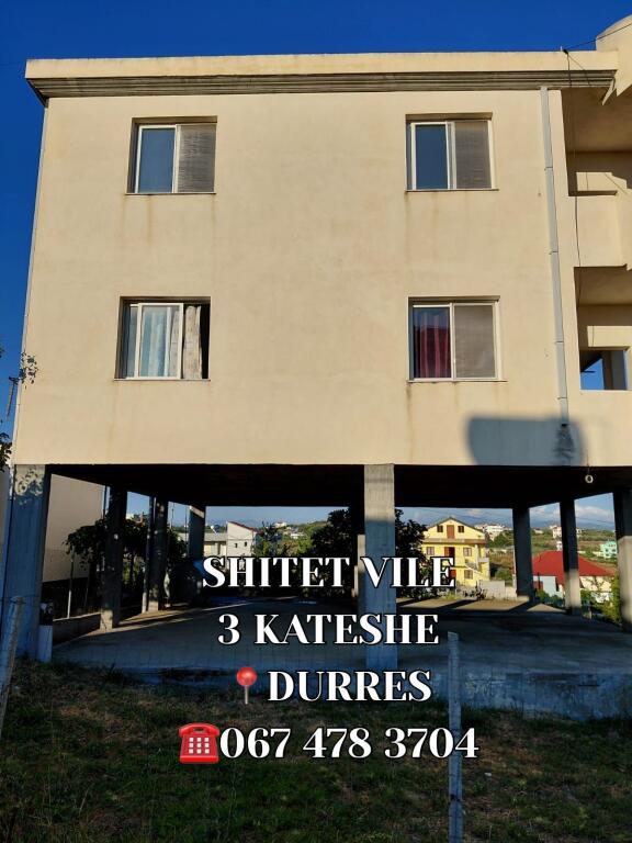 TEL  💥DISPONOJME PER SHITJE VILE 3 KATESHE NE ZONEN E ARAPAJ , 700 METRA ME VIJEN BREGDETARE KAVALISHENCE DURRES ‼