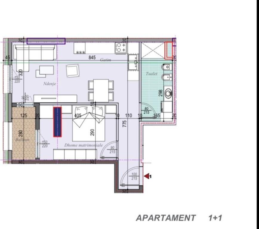 💥Okazion 1200€/m2 | 🏡Shitet Apartament 1+1 | 📍Ish Dogana, Tirana Entry 3