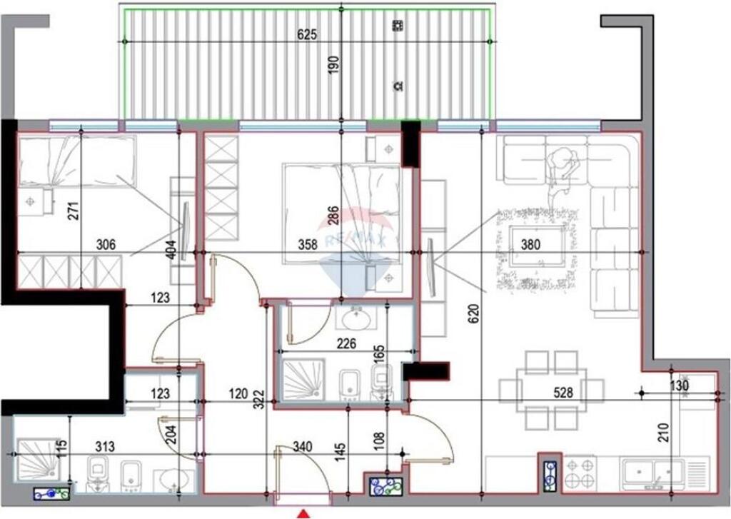 Apartment 2+1+2 for sale near Casa Italia!