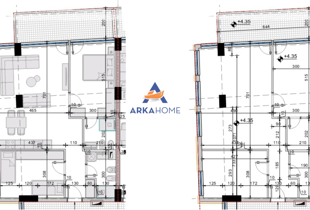 SHITET APARTAMENT MODERN 2+1+BALLKON "GOLEM” 133.400 EURO