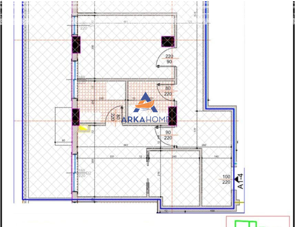 SHITET APARTAMENT 2+1+2 BALLKONE "ALI DEMI,TE MARKET SPAR " 324.940 EURO