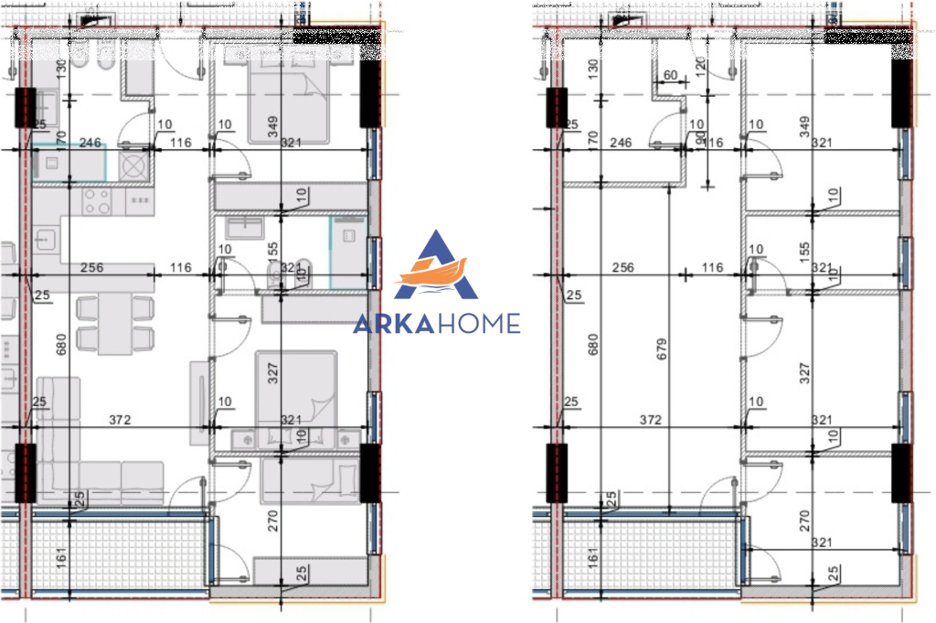 SHITET APARTAMENT 2+1+BALLKON "GOLEM" 122.360 EURO