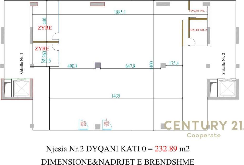 Ambient Komercial me Qira – Pranë Hotel Hilton