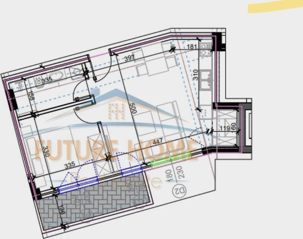 Shitet, Apartament 1+1 – Rezidenca “Kodra e Diellit 2”