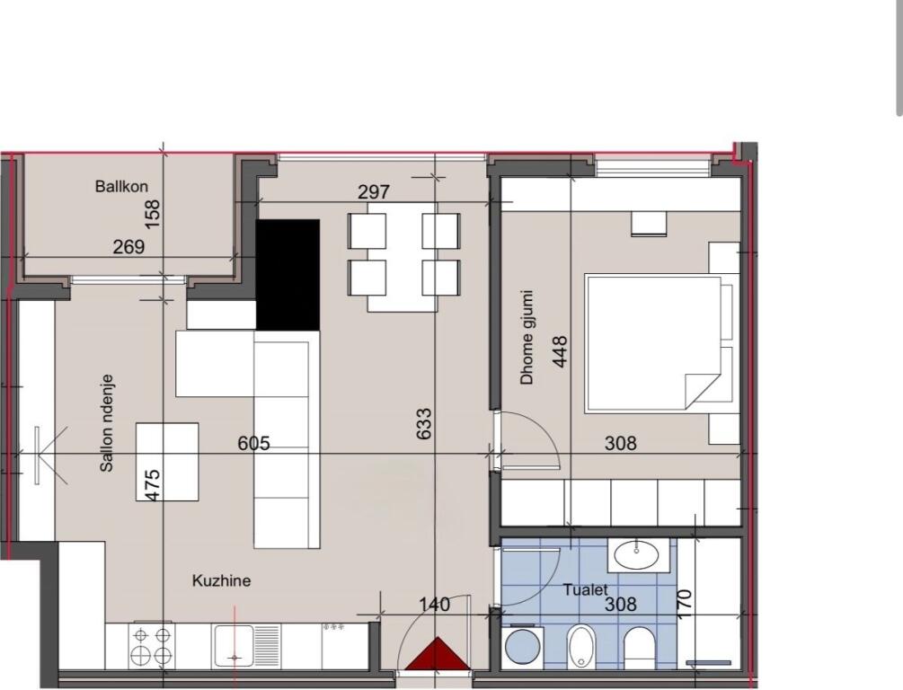 🏡Shitet Apartament 1+1 | 📍Hora Vertikale