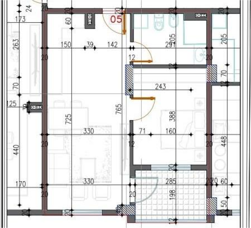 Shitet Apartament 1+1, Paskuqan tek Family Residence, Me cmim 59.000€