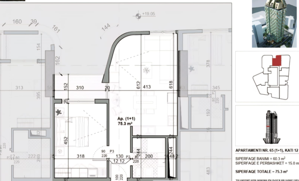 🏙️ Shitet Apartamenti 1+1 ne Zemer te Tiranes tek Pazari i Ri