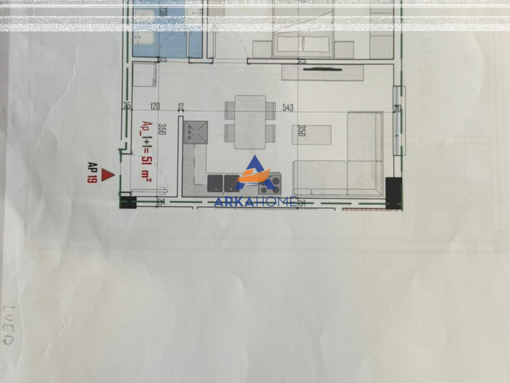 FOR SALE APARTMENT 1+1+ BALCONY "ILIRIA COMPLEX, PASKUQAN" 77,350 EURO