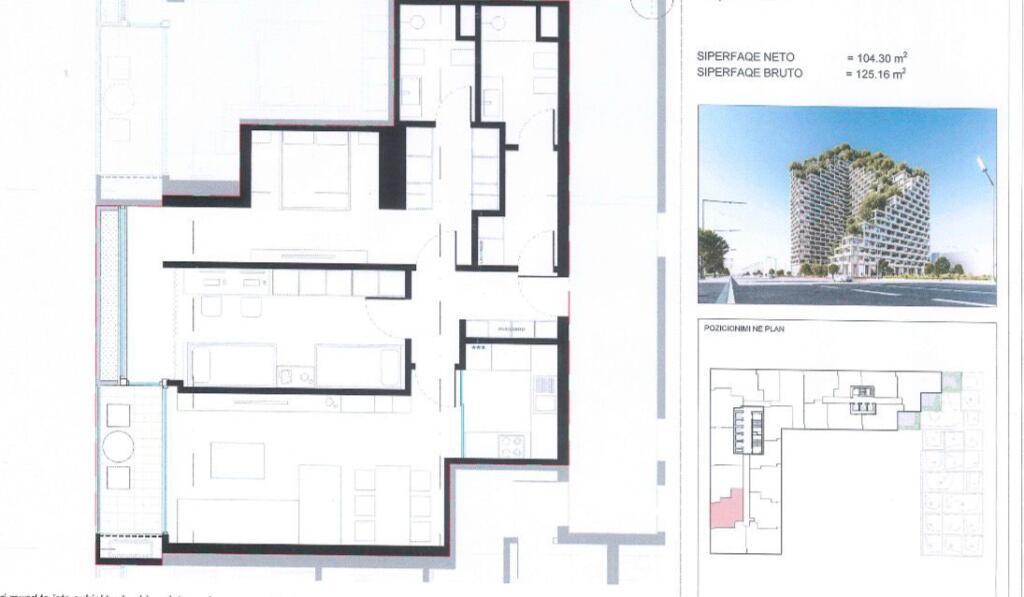 Shitet apartament 2+1+2 Lion Park Residence 2