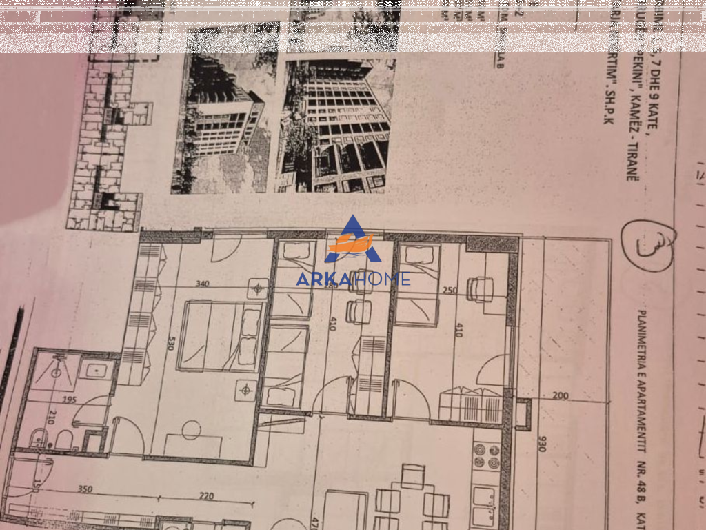 SHITET APARTAMENT 3+1 "RRUGA PEKINI, KAMEZ" 84100 EURO