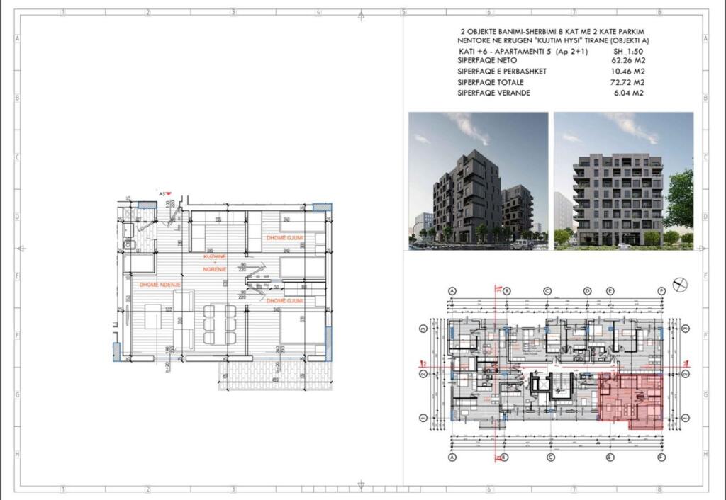 SHITET APARTAMENT 2+1 ISH PARKU 134.000 EURO