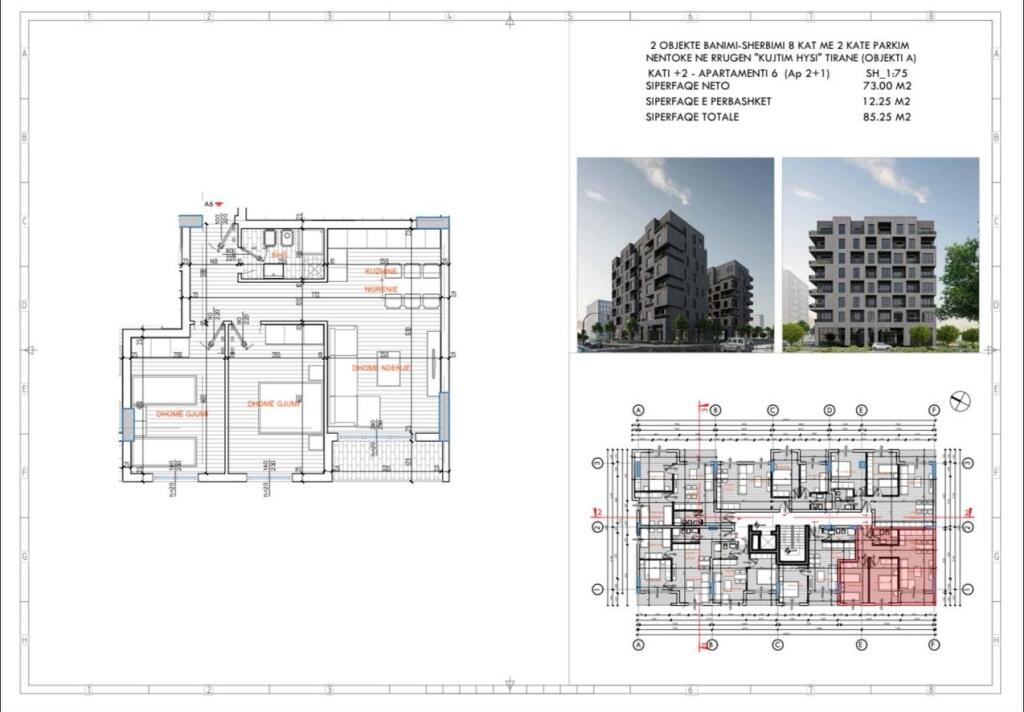 SHITET APARTAMENT 2+1 ISH PARKU 158.000 EURO