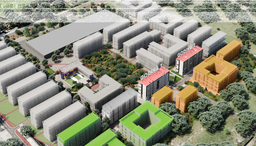 Shitet Apartament 1+1 në Univers City – Planimetri e Finalizuar