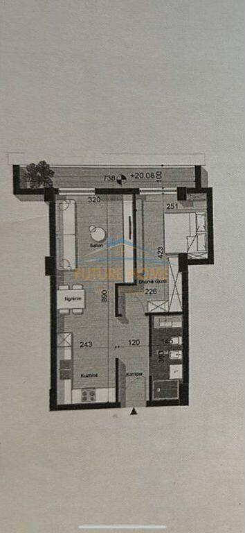 Apartament Modern 1+1 për Shitje në Zemër të Bllokut – Unico Residence