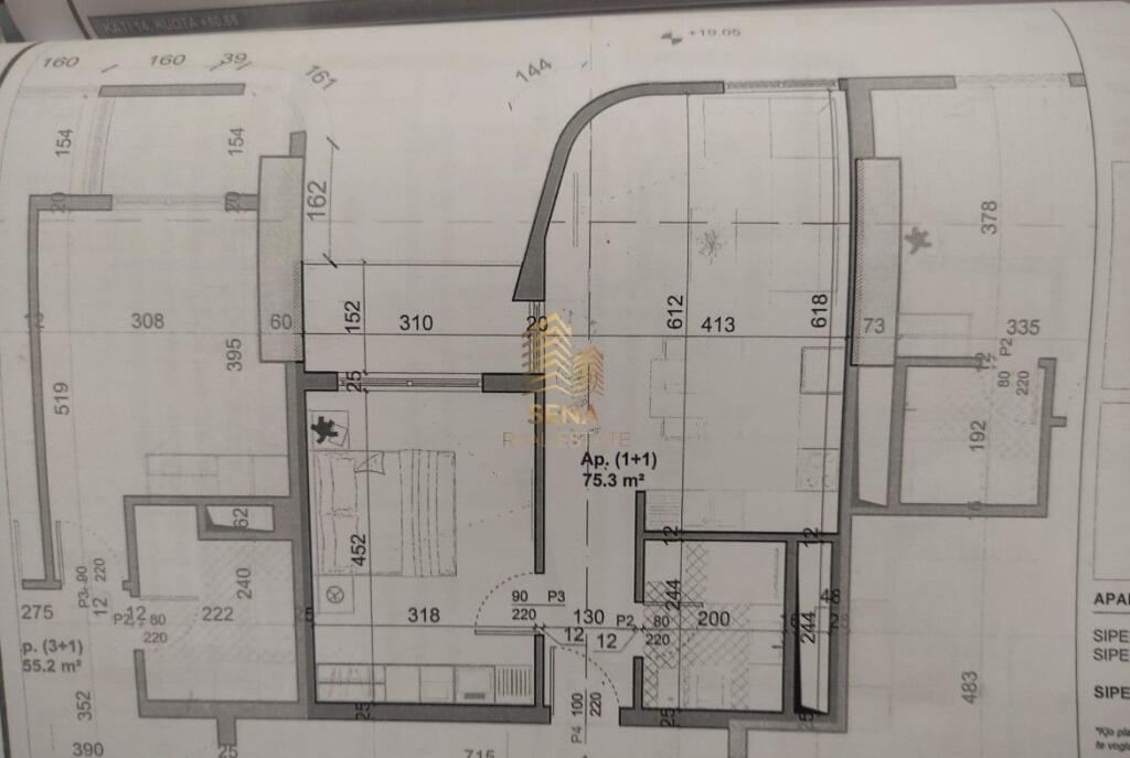 Shitet, Apartament 1+1+Blk, Bazaar Gate, Pazari i Ri, 220,000 Euro