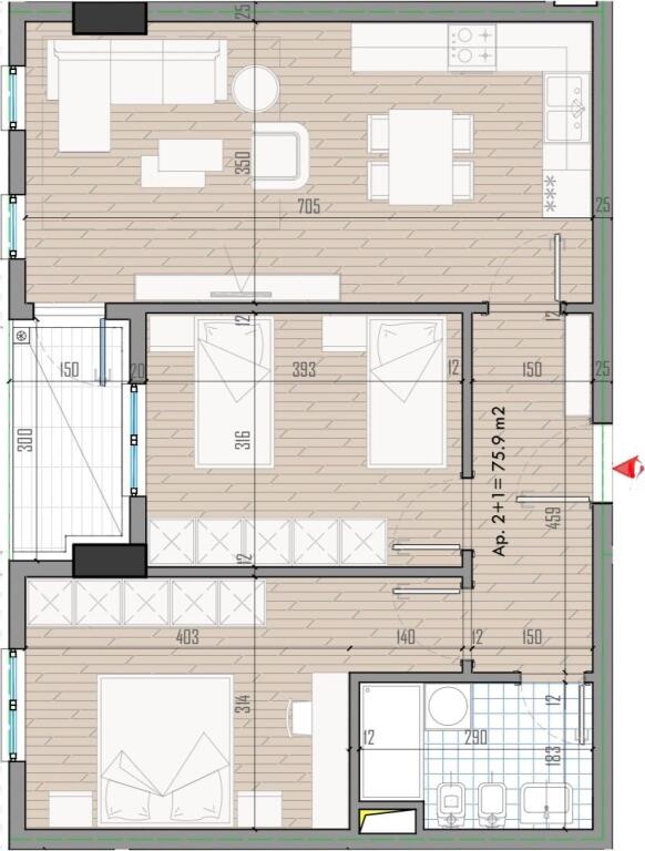 🏡Shitet Apartament 2+1 | 📍Univers City