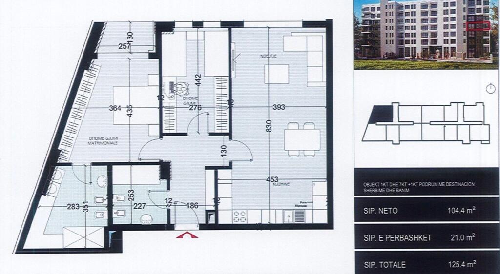 SHITET APARTAMENT 2+1 PASKUQAN 138.000 EURO