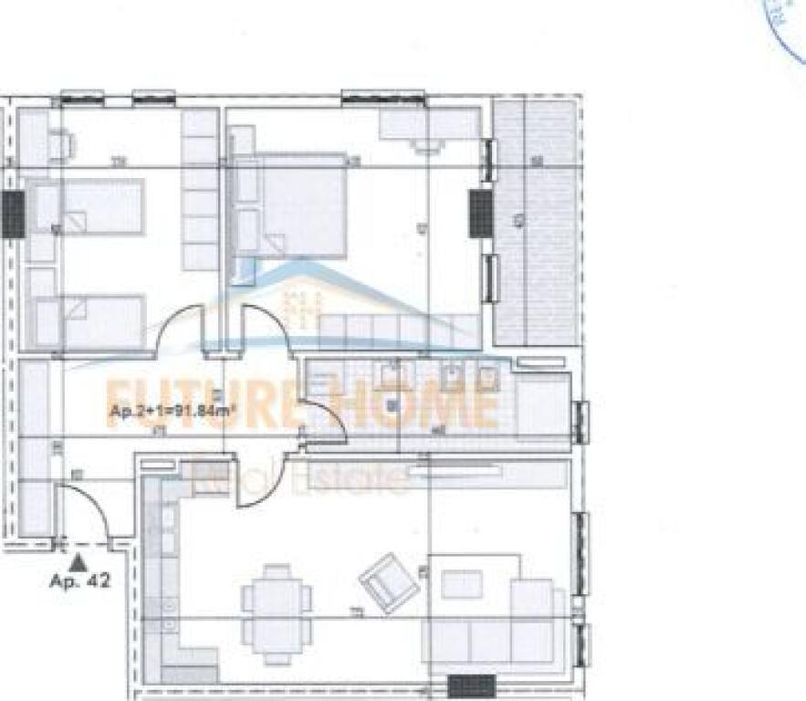 Shitet, Apartament 2+1, Ringside Residence, Paskuqan