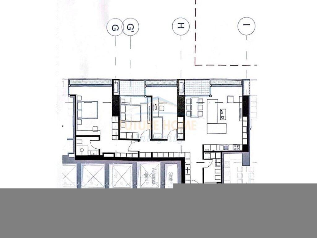 Shitet, Apartament 3+1+2, Rezidenca Lion Park II, Tiranë.