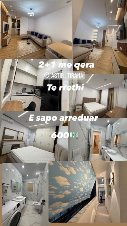 Jepet me qera apartament 2+1 ne Astir te Rrethi