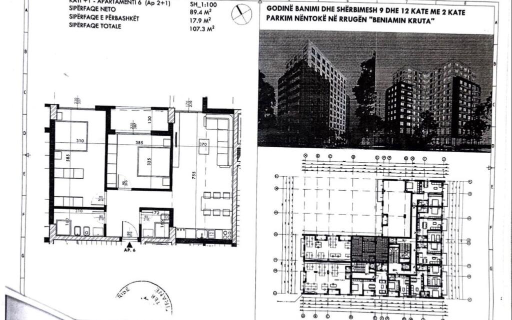 SHITET APARTAMENT 2+1 FUSHA AVIACIONIT FAZE NDERTIMI .... CMIMI 145,260 EURO