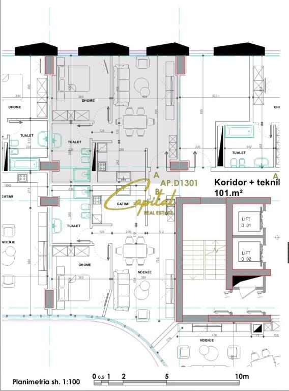 SHITET APARTAMENT 1+1 EKSPOZITA BUILDING 31.000.000 LEKE