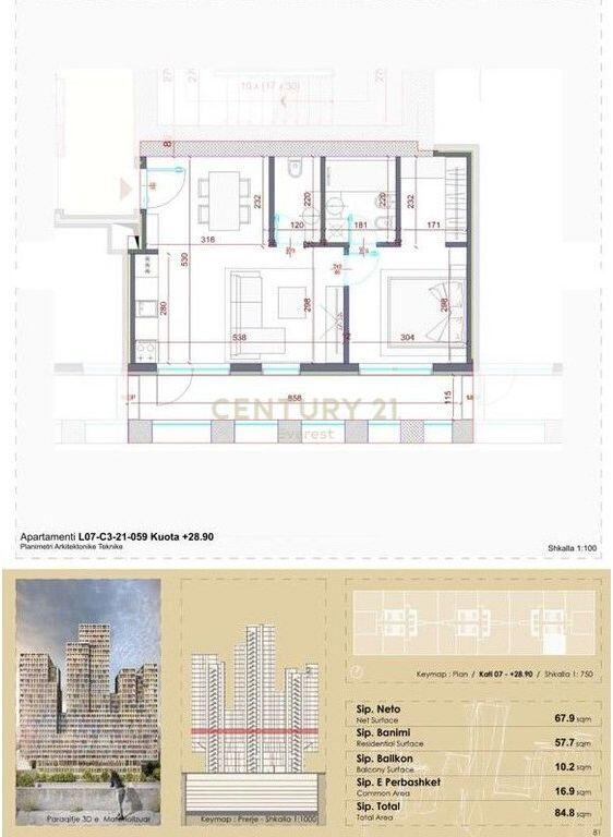 ZOGU I ZI, SHESIM APARTAMENT 1+1