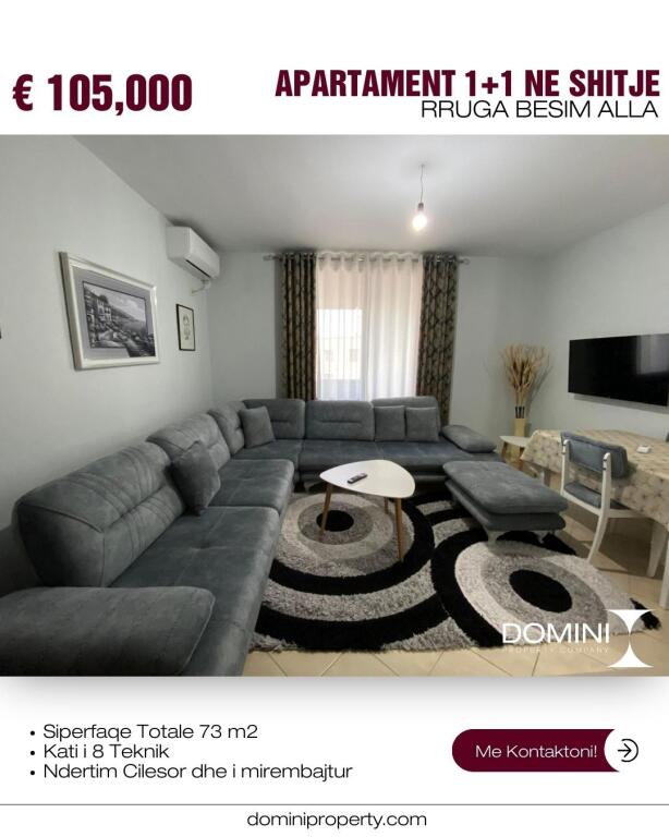 Apartament 1+1 Ne Shitje ne Misto mame, Rruga Besim Alla