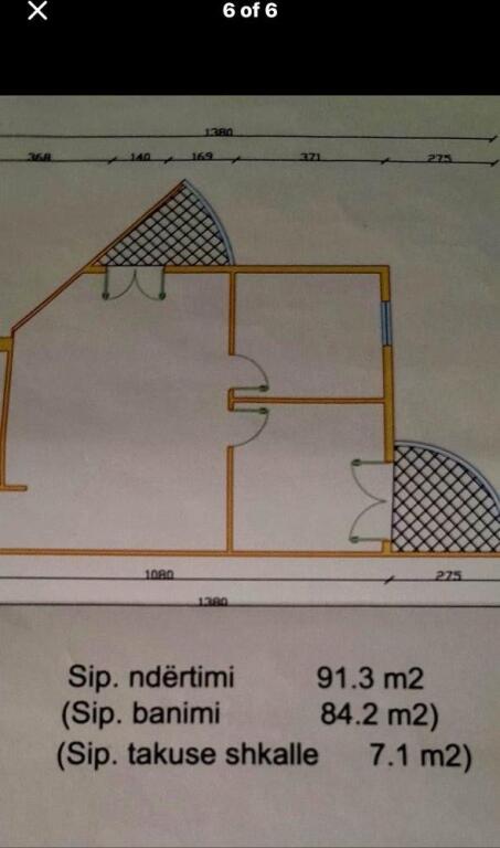 Okazionn shitet apartament 2+1+2 ne don bosko 92 m2, 160 milion  